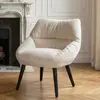 3S. x Home Fauteuil moderne et confortable Patrick Velours Beige