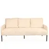 3S. x Home Cotecosy - Canapé 3 places moderne et élégant Manuelo Velours côtelé Beige