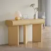 MENZZO Console design 2 tiroirs l120cm avec pieds obliques beige