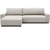 MENZZO Canapé d'angle convertible élégant malone tissu beige Malone