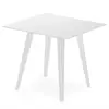 3S. x Home Table d'appoint carrée Bipolart Métal Blanc