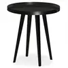 3S. x Home Table d'appoint ronde à rebord Bipolart Métal Noir