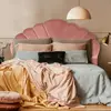 Menzzo Tête de lit velours rose Erma L 180 cm