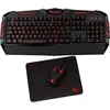 Pack 3 en 1 Konix Drakkar PK-30 : Clavier + Souris + Tapis de souris