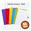 Lot de 6 cahiers - 17x22(cm) - Grands carreaux - 96 pages - couverture en polypro - sans spirale - Clairefontaine - Mimesys