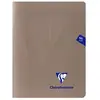 Cahier petit format Clairefontaine Mimesys 17 x 22 cm 96 pages Marron