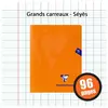 Cahier de 96 pages séyès Clairefontaine Mimesys 17 x 22 cm Orange