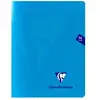 Cahier de 96 pages séyès Clairefontaine Mimesys 17 x 22 cm Bleu