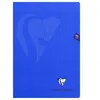 Cahier grand format Clairefontaine Mimesys A4 96 pages Bleu Marine