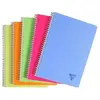 Clairefontaine linicolor 328145c cahier à spirale ligné avec marge 100 pages 90 g a4 couleur aléatoire
