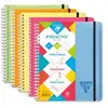 Clairefontaine Carnet spirales proactiv'book linicolor 16 x 21 cm - blanc ligné - 180 pages - lot de 5 - assorties aléatoires -