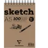 Clairefontaine Bloc croquis SKETCH, format A5, brun ()