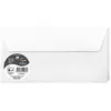 Pollen - 20 enveloppes rectangulaires 11 x 22 cm - Blanc irisé