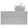 Enveloppe - CLAIREFONTAINE - Pollen - 120g - 110x220 mm - Argent - Paquet de 20