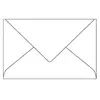 Enveloppe Pollen - Clairefontaine - 9x14 cm - 120g - Paquet de 20 - Blanc