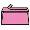 Paquet de 20 enveloppes Pollen 110x220mm DL Rose Hortensia 120g