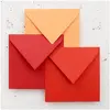 Pollen ClaireFontaine Clairefontaine Enveloppe 120g 165x165 Rouge Corail Pqt 20