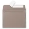 Clairefontaine Pollen - 20 enveloppes rectangulaires 9 x 14 cm - Gris acier