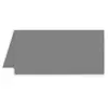 Clairefontaine Pollen Marque-place 85x80 gris acier pqt 25
