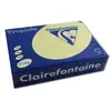 Trophee Feuilles A4 - CLAIREFONTAINE - 250 feuilles - 210g - Couleur pastels - Canari