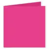 Clairefontaine Pollen - 25 cartes doubles carrées 13.5 x 13.5 cm - Rose fuchsia