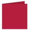 Pollen - 25 cartes doubles carrées 13.5 x 13.5 cm - Rouge groseille
