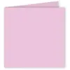 Clairefontaine Pollen - 25 cartes doubles carrées 13.5 x 13.5 cm - Rose dragée