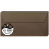 Pollen - 20 enveloppes rectangulaires 11 x 22 cm - Marron taupe