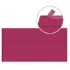 Clairefontaine Pollen - 20 enveloppes rectangulaires 11 x 22 cm - Framboise