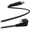 Câble Lightning / USB-C connecteur coudé 180° gaming - noir -T'nB