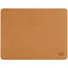 T'nB - Tapis de Souris Made in France en Véritable Cuir Recyclé - Marron Clair