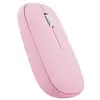 TNB Souris sans fil ambidextre 2 en 1 Iclick - Bluetooth et dongle USB - Rose