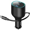 Chargeur Allume-cigare Avec Câble Usb-c Rétractable