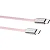 Câble USB TNB USB-C/USB-C 1.5m nylon rose