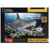 EXPLORA Puzzle 3D requin blanc 72pcs national geographic 