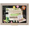 COFFRET BOIS FSC MAGNETIQUE / ARDOISE DOUBLE FACE