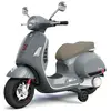 Porteur électrique Vespa pour enfant avec MP3/USB/SD - Gris