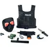 MGM EUROPEAN FORCE - Panoplie Police - Accessoires de Déguisement - 183303 - Noir - Plastique - Militaire - Jouet Enfant - Carnaval - Costume - Agent Spécial - 60 cm x 34 cm - À Partir de 3 Ans