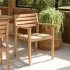 Macabane KALLY - Lot de 2 fauteuils de jardin en teck