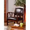 Macabane - Fauteuil Cuir noir - D.60xH.82 cm T.U