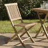 Macabane - harris - Ensemble de 2 chaises de jardin Java en bois Teck