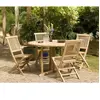 Macabane Table papillon en bois teck massif JARDITECK