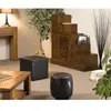 MACABANE Mobilier Ethnic Chic - Meuble escalier chocolat - 105x37x102 cm T.U