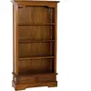 MACABANE EDEN - Bibliothèque marron 3 étagères 2 tiroirs bois Mindi