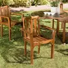 Macabane - 2 Fauteuils empilables Maeva Bois Huilé - 60x62x92 cm T.U