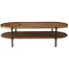 MACABANE ALIDA - Table basse ovale 2 niveaux plateau amovible