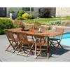 MACABANE HANNA - Ensemble de 2 chaises de jardin Java en bois Teck huilé
