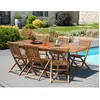 Macabane Table rectangulaire extensible en teck huilé 180-240x100 cm JARDITECK