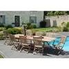Macabane Table rectangulaire double extension 200-300x120 cm JARDITECK