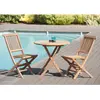 Ensemble de jardin nº 25 - JARDITECK - Table ronde pliante 80 cm - Lot...